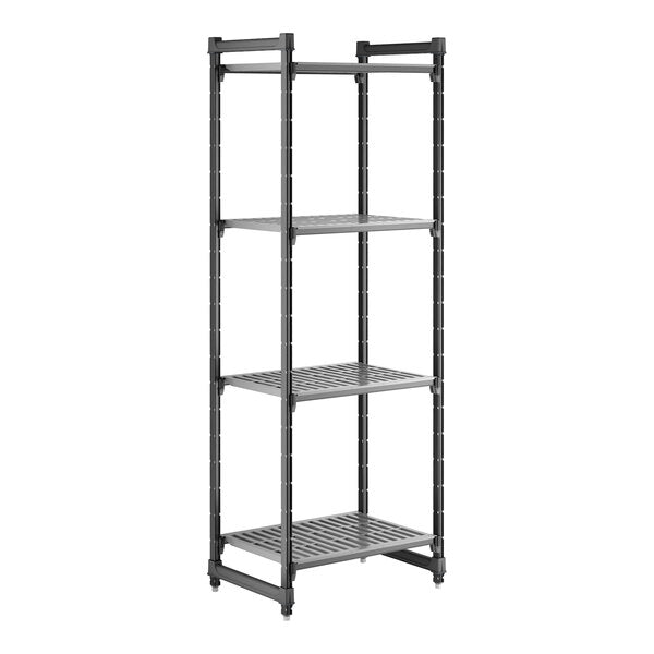 Cambro CBU213084V4580 Camshelving Basics Plus 4-Shelf Stationary Starter Unit - 21" x 30" x 84"