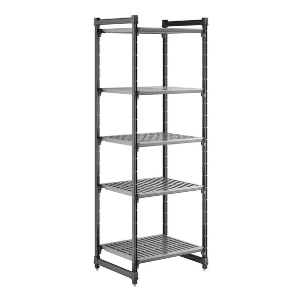 Cambro CBU243084V5580 Camshelving Basics Plus Vented 5-Shelf Starter Unit - 24" x 30" x 84"