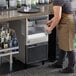 Hoshizaki KM-81BAK 17 3/4" ADA-Compliant Air-Cooled Undercounter Crescent Cube Ice Machine with 38 lb. Storage - 98 lb., 115V