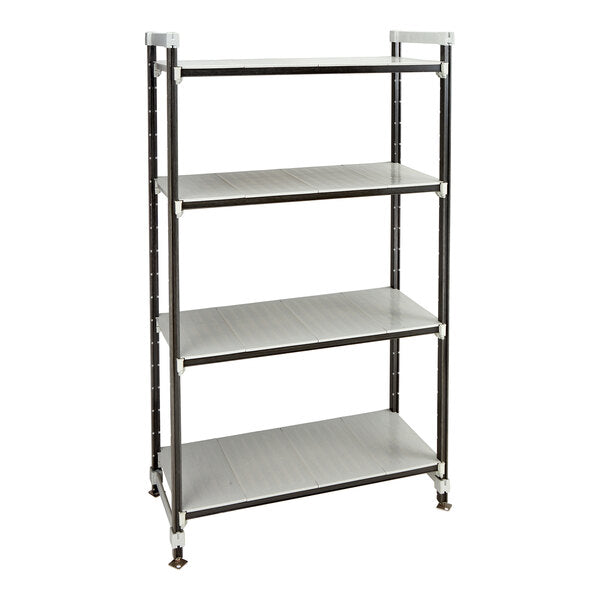 Cambro EST183681S4480 Camshelving Elements XTRA 18x36x81 2400 lbs 4-Tier Track Shelving System