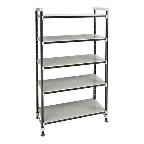 Cambro EST183681S5480 Camshelving Elements XTRA 18x36x81 2400 lbs 4-Tier Track Shelving System