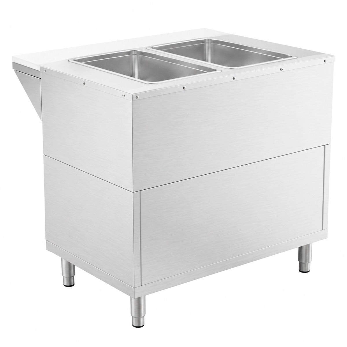 Prepline ESTC30-2S 2-well electric steam table, back view