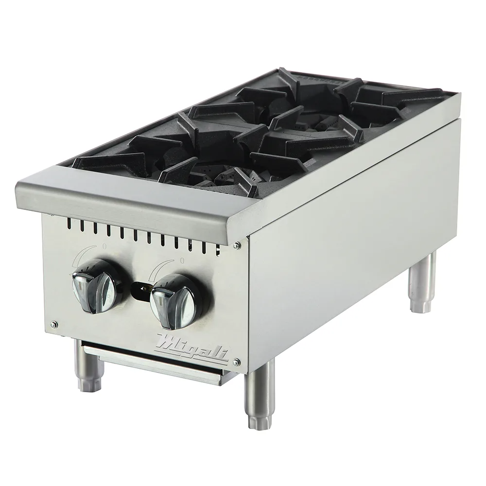 Migali C-HP-2-12 12" 2 Burner Hot Plate - NG
