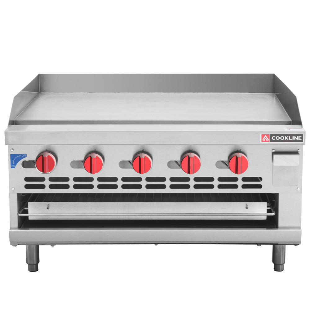 Cookline RGB-36M 36" gas raised griddle broiler, front view