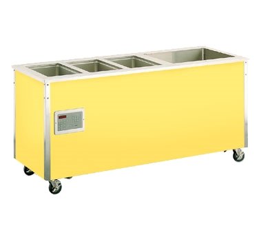 Vollrath 36295 74" 4-Series Signature Server Stainless Steel Countertop with Hot/Cold Food Station