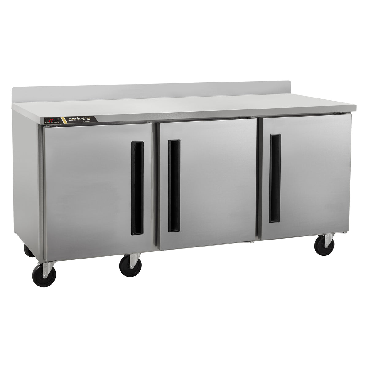 Traulsen CLUC-72R-SD-WTLLL 72.19-Inch Worktop Refrigerator — 3 doors