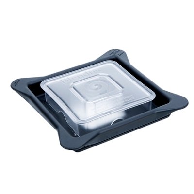 Blendtec 40-303-SRV vented gripper lid with clear removable vent, angle view