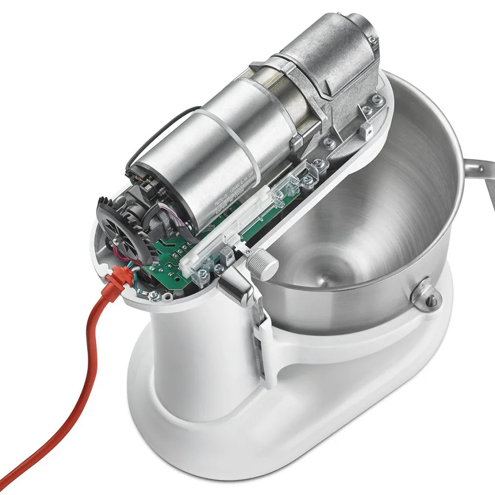 KitchenAid KSMC895WH NSF Certified® Commercial Series 8 Quart Bowl-Lift Stand Mixer with Stainless Steel Bowl Guard