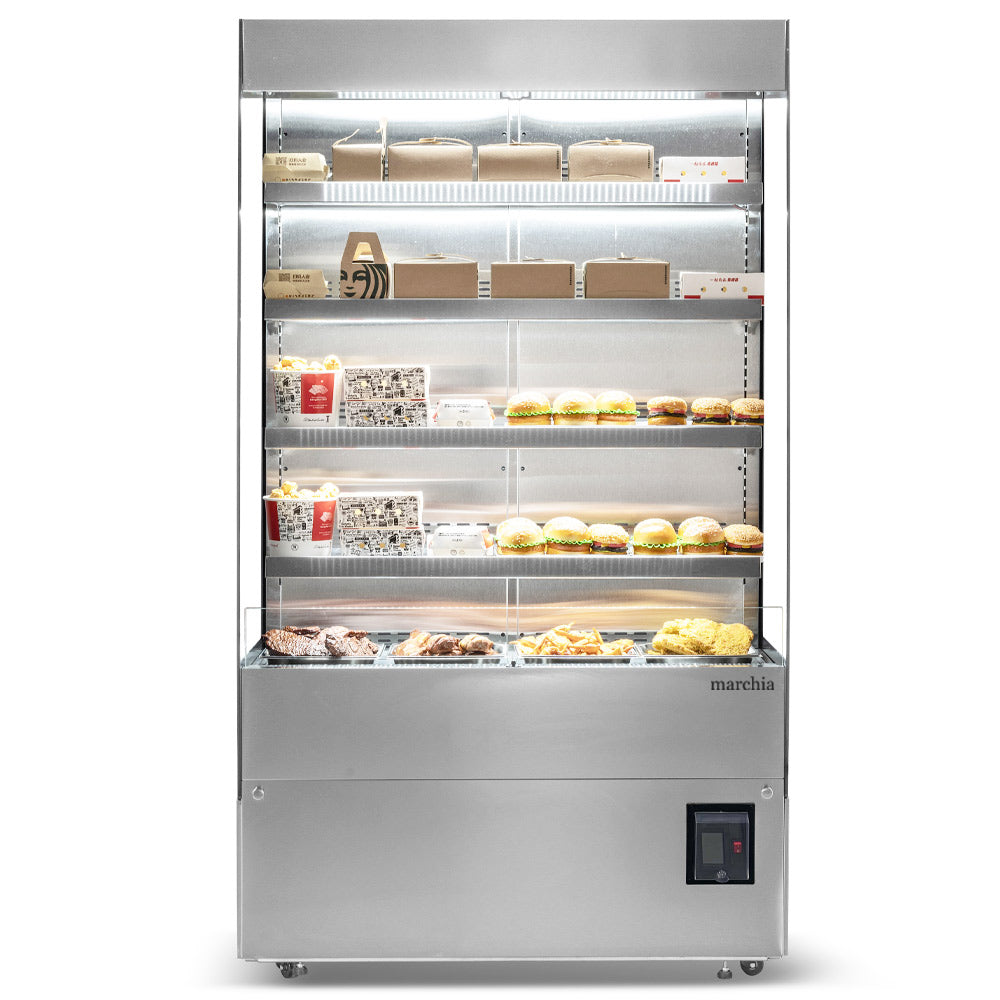Marchia MHS1200 46" Open Heated Display Warming Case Grab and Go