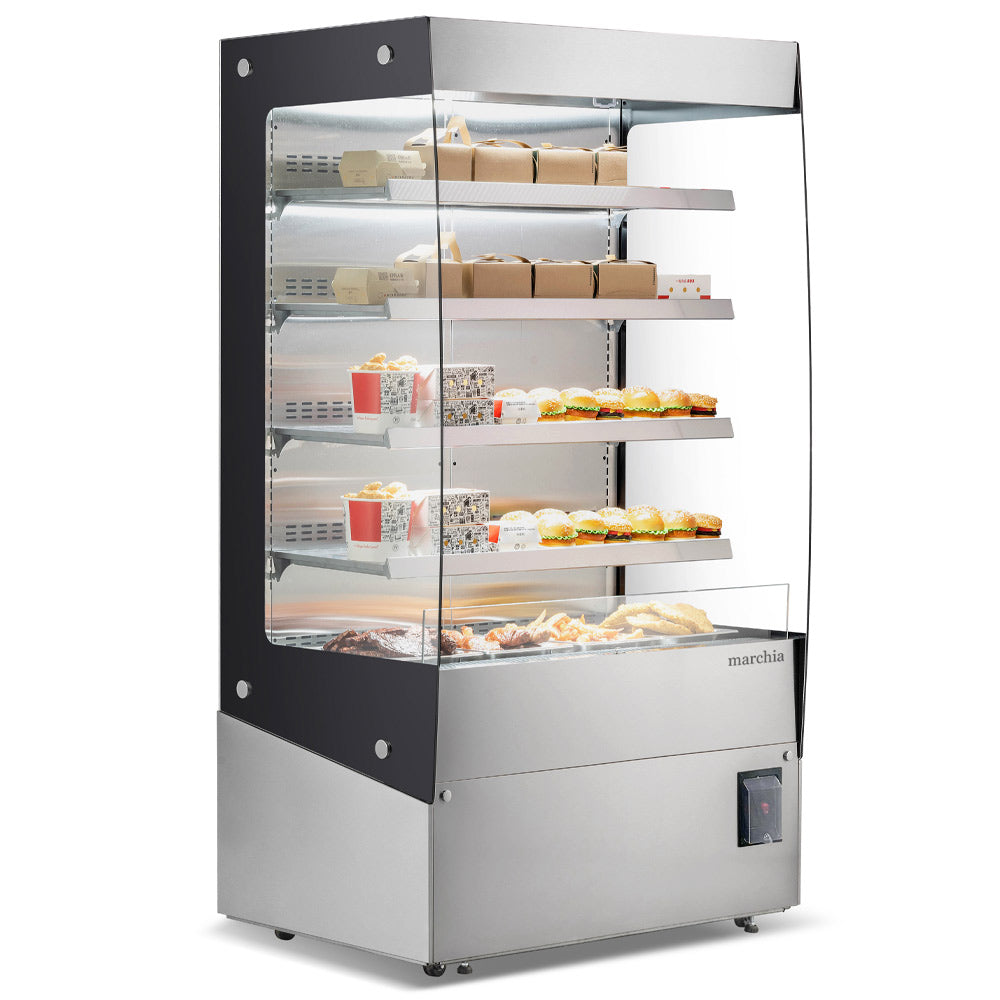 Marchia MHS1200 46" Open Heated Display Warming Case Grab and Go