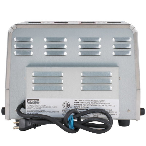 Waring  WCT850RC Slot Toaster w/ 4 Slice Capacity & 1 1/2"W Product Opening, 120v