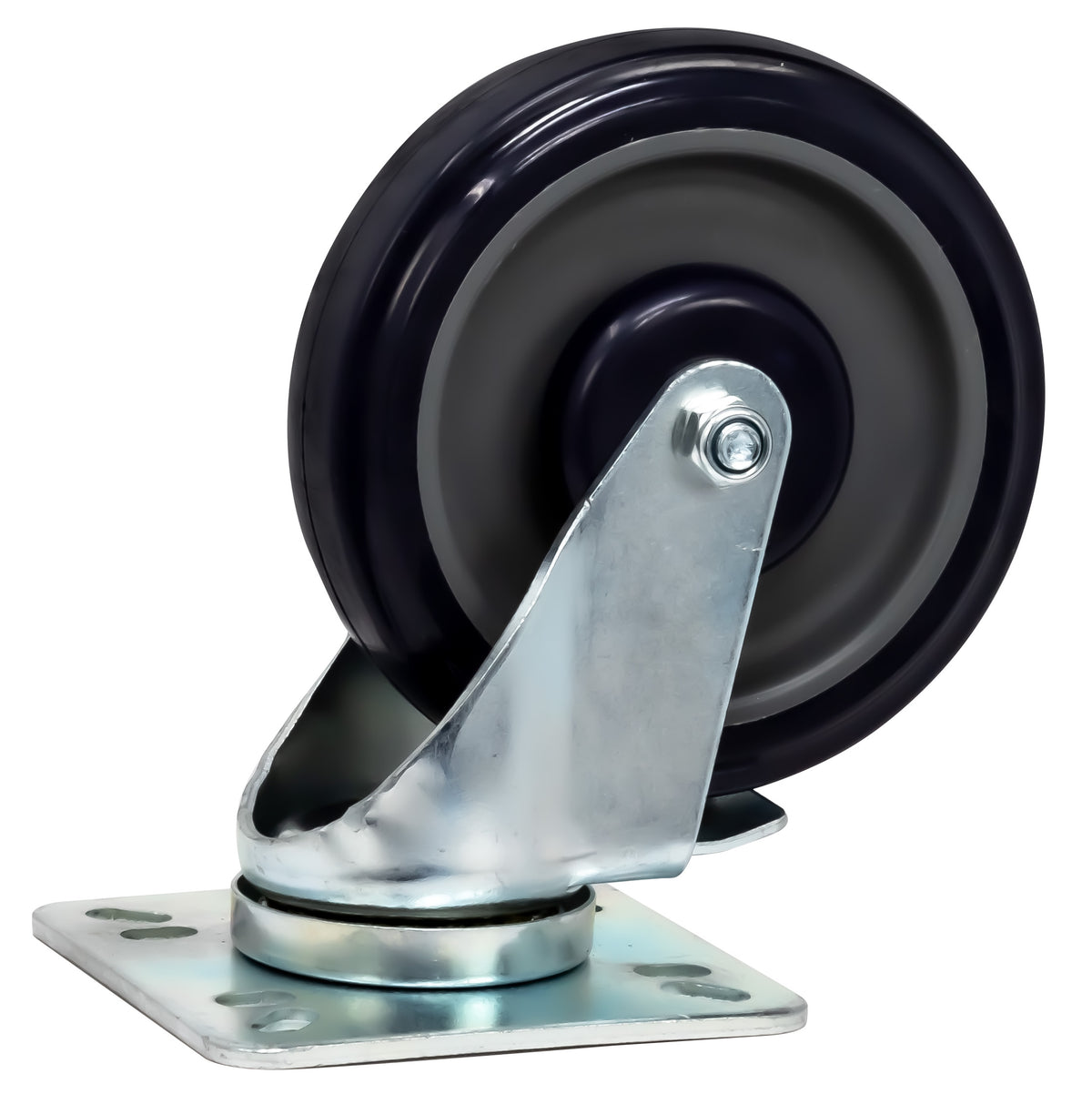 Serv-Ware 5SB-4040 5 inch plate mount caster for SGR ranges, side view