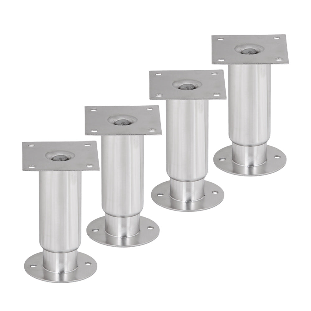 Prepline 6" Adjustable Flanged Seismic Legs for Refrigeration Units, Set of 4