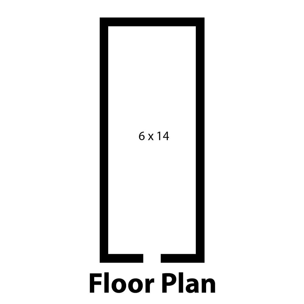 Norlake FTB614-CX 6 X 14 Indoor Walk-In Cooler With Floor