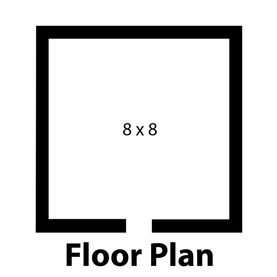 Norlake KODB7788-CX 8 X 8 Outdoor Walk-In Cooler With Floor