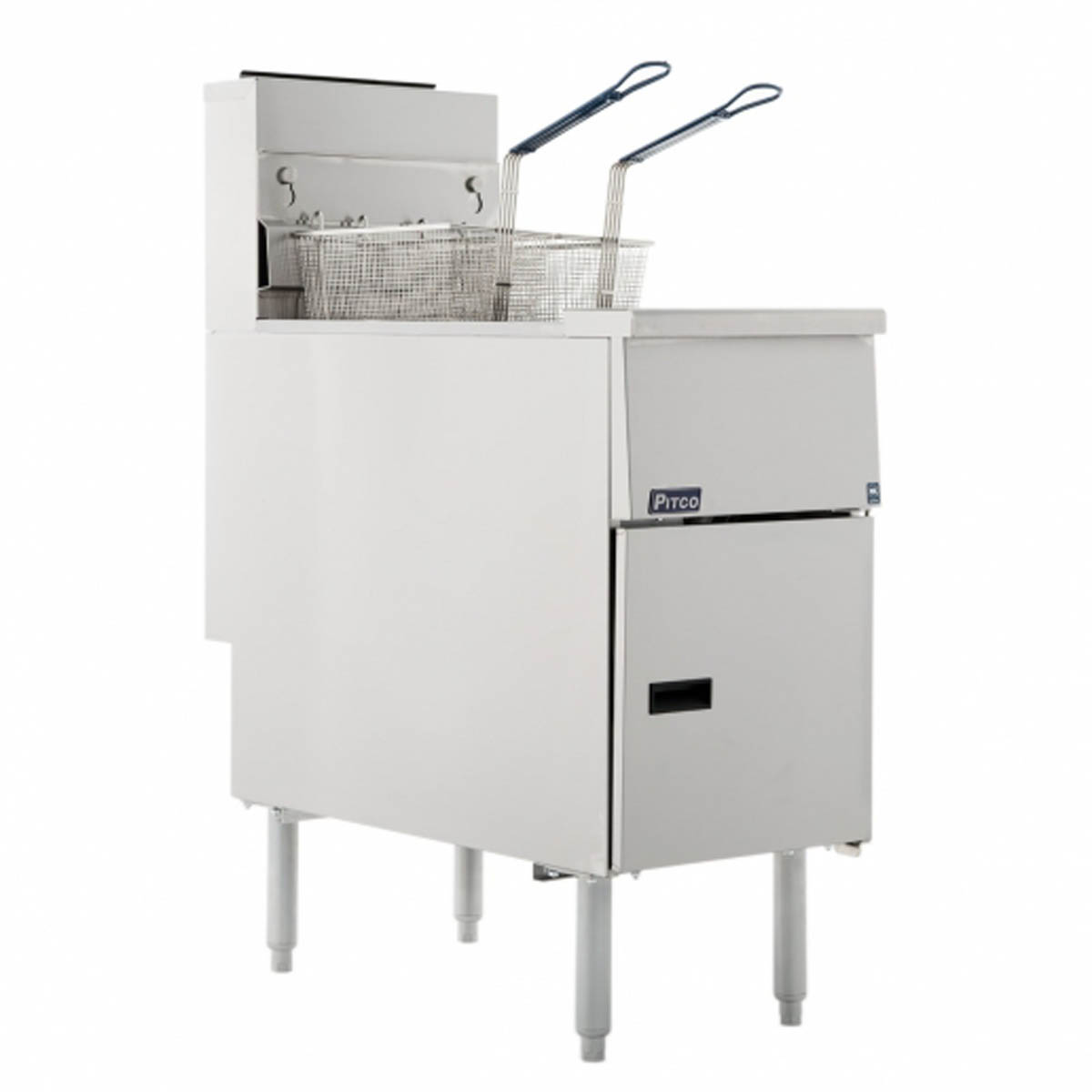 Pitco 65C+S 65 - 80-lb Commercial Gas Fryer — Millivolt Controls