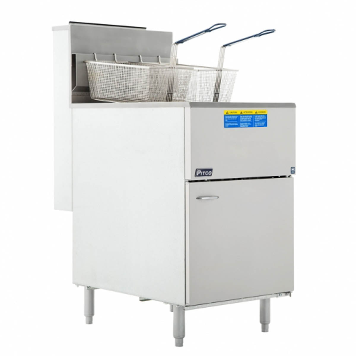 Pitco 65C+S 65 - 80-lb Commercial Gas Fryer — Millivolt Controls
