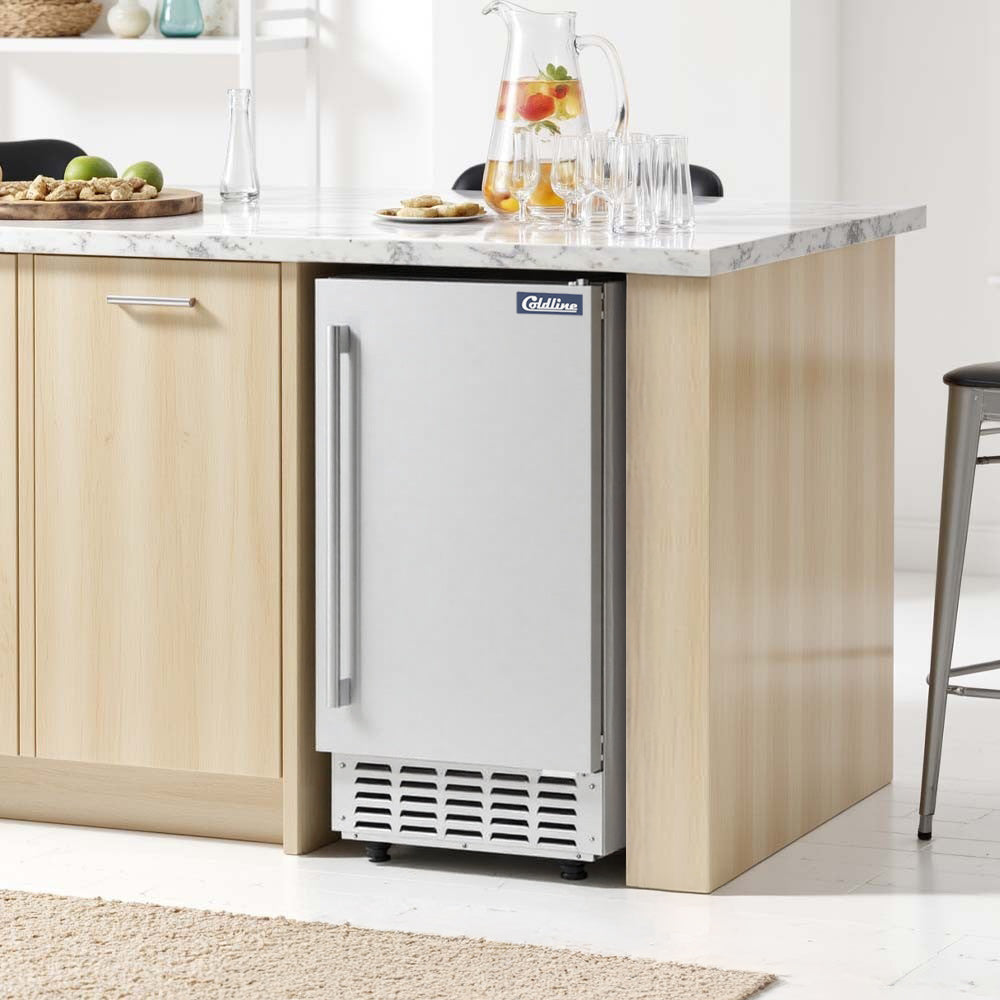 Coldline EIC70D 15" 66 lb. Undercounter Nugget Ice Machine, Air Cooled