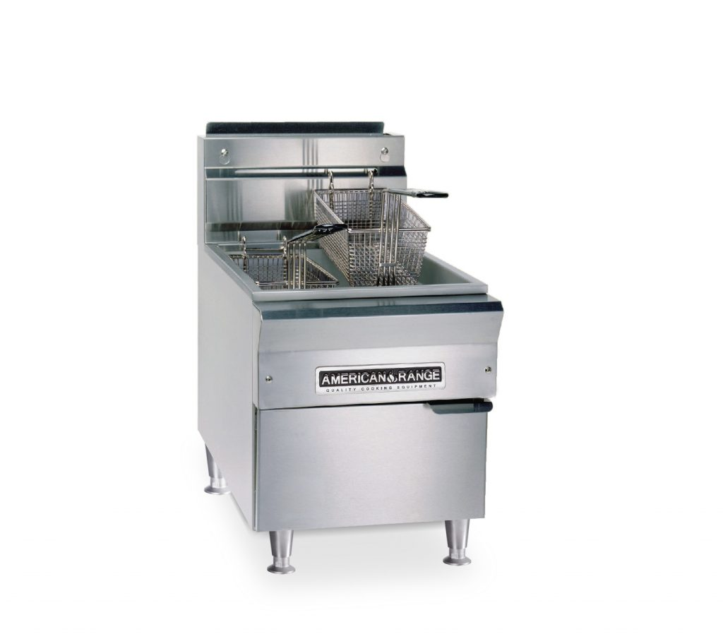 American Range AFCT-15 15 lb Countertop Gas Fryer - NG