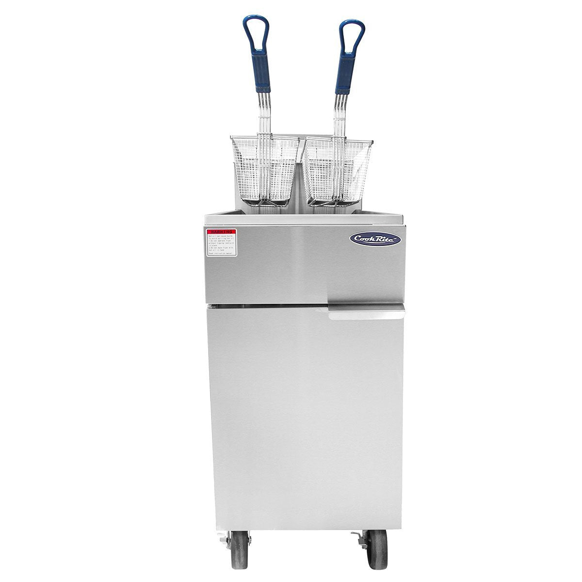 Atosa CookRite ATFS-50 HD 50 LB Stainless Steel Deep Fryer - LP