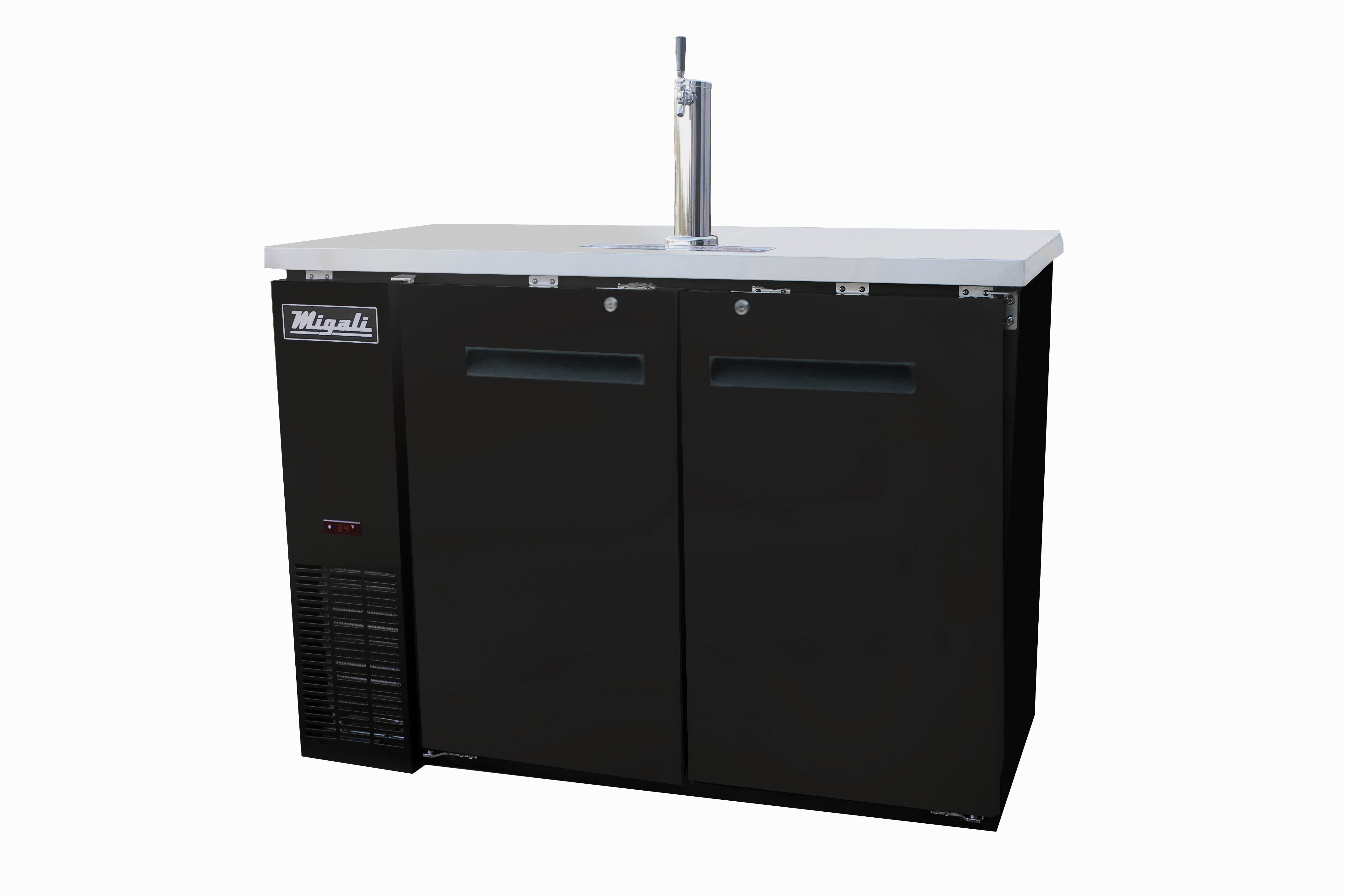 Migali C-DD48-2-HC 48.75” W Direct Draw Beer Cooler 1 Single Draft Tower