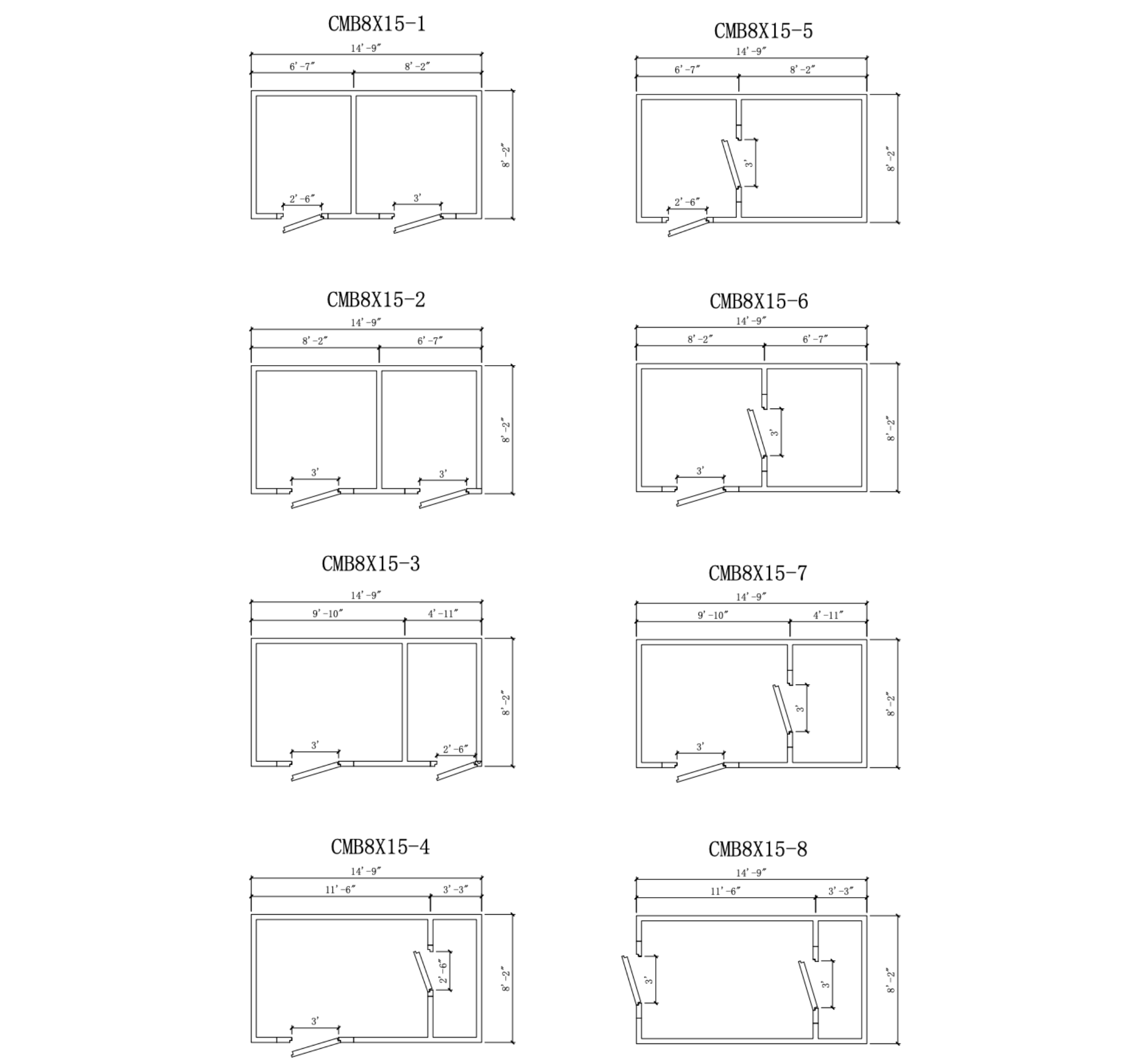 Astra 8 x 15 Walk-In Combo Cooler & Freezer With Floor CMB8X15