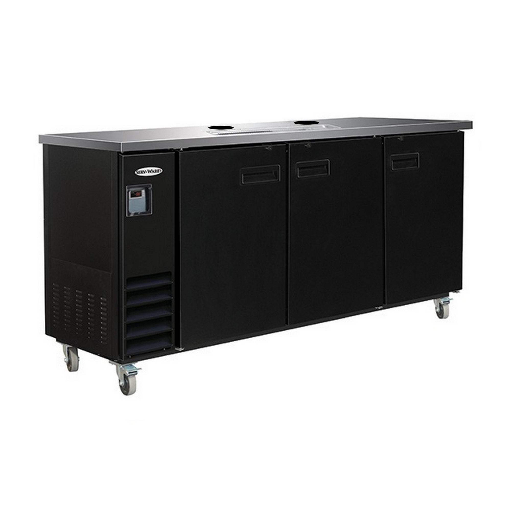 Serv-Ware DD73-2-HC 73" Beer Dispenser - 2 Towers, 4 Faucets