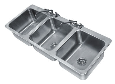 Advance Tabco DI-3-1410 Drop-In Sink, 3-Compartment