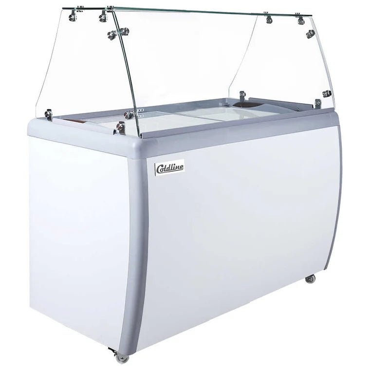 Coldline DP-360 50'' 8-Tub Ice Cream Dipping Cabinet Freezer
