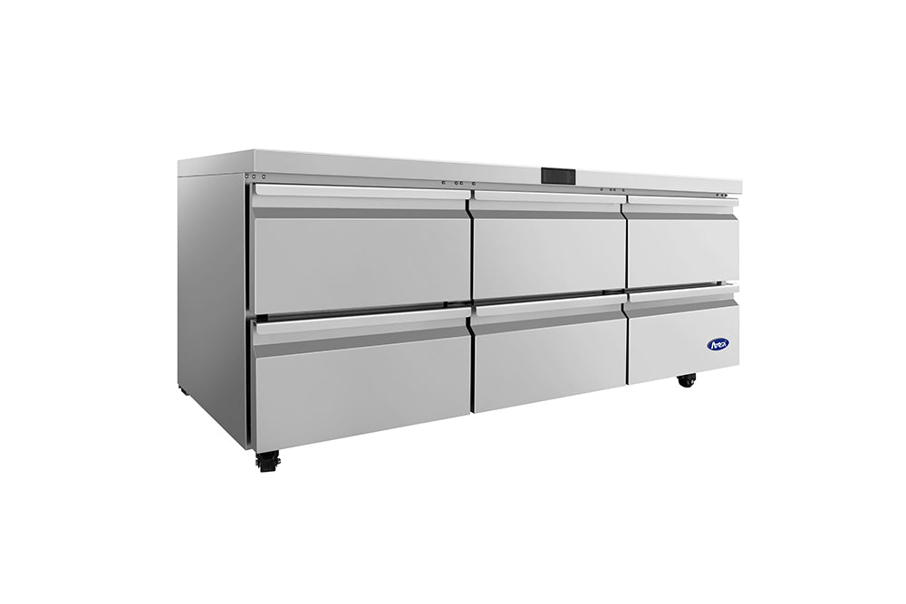 Atosa AUR72D6 – Undercounter Refrigerator with Drawers