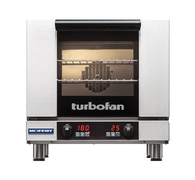 Moffat Turbofan E23D3 half-size digital electric convection oven, front view
