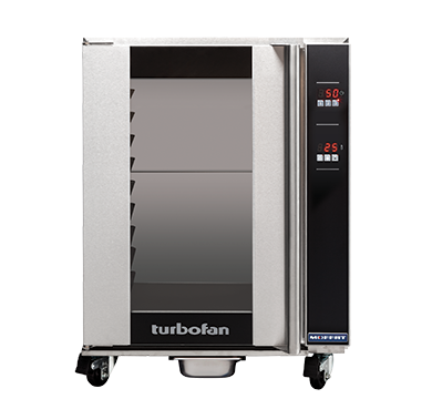 Moffat Turbofan H10D-FS full-size digital heated holding cabinet on casters, front view