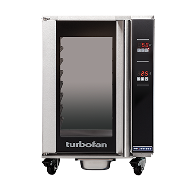 Moffat Turbofan H8D-UC half-size undercounter digital heated holding cabinet on casters, front view