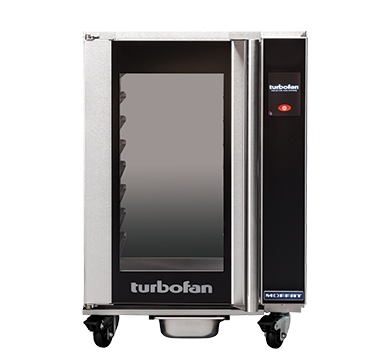 Moffat Turbofan H8T-UC half-size undercounter touch screen heated holding cabinet on casters, front view