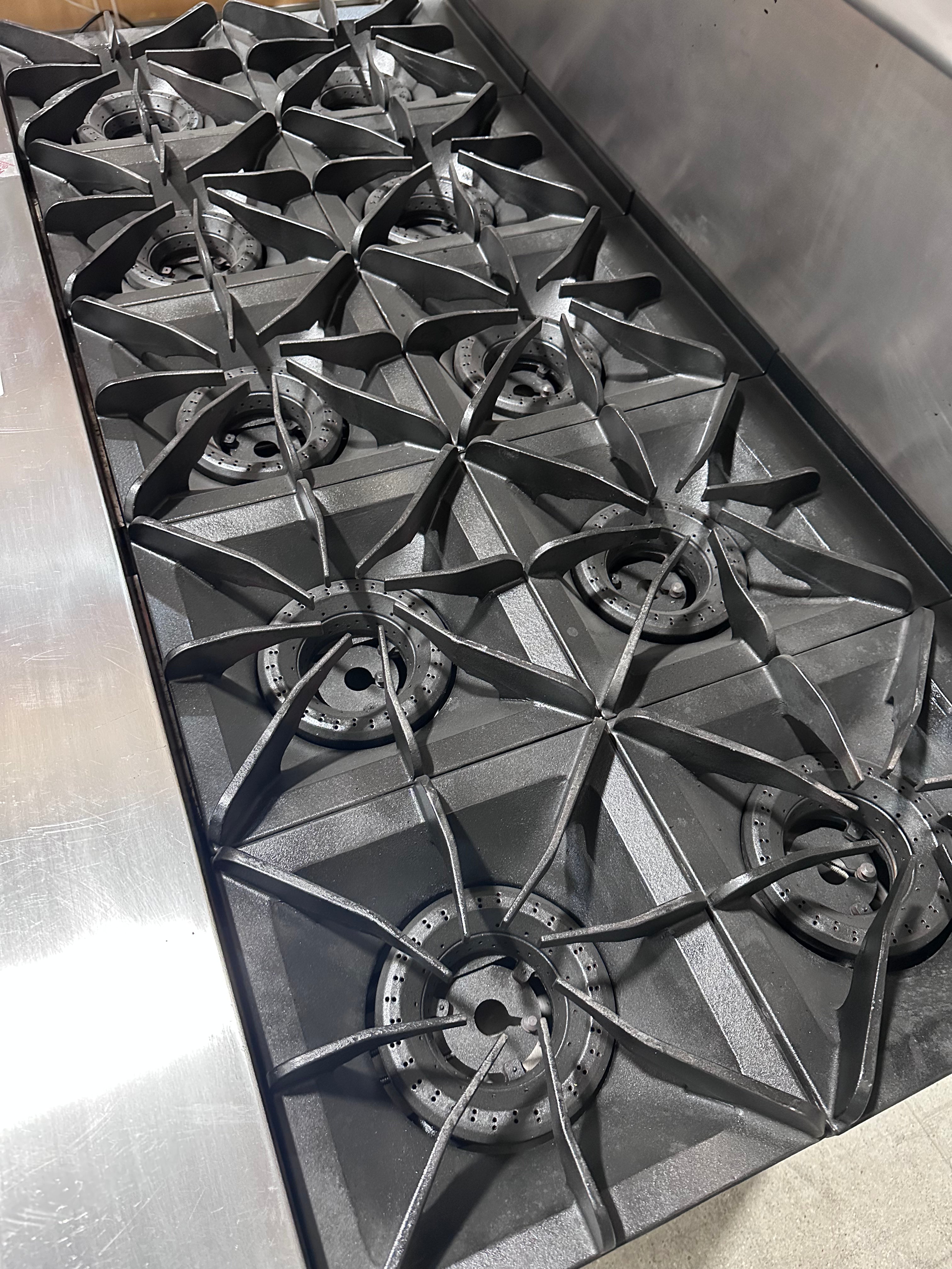 Vulcan 60SC-10B 60" 10 Burner Gas Range w/ (1) Standard & (1) Convection Ovens, Natural Gas