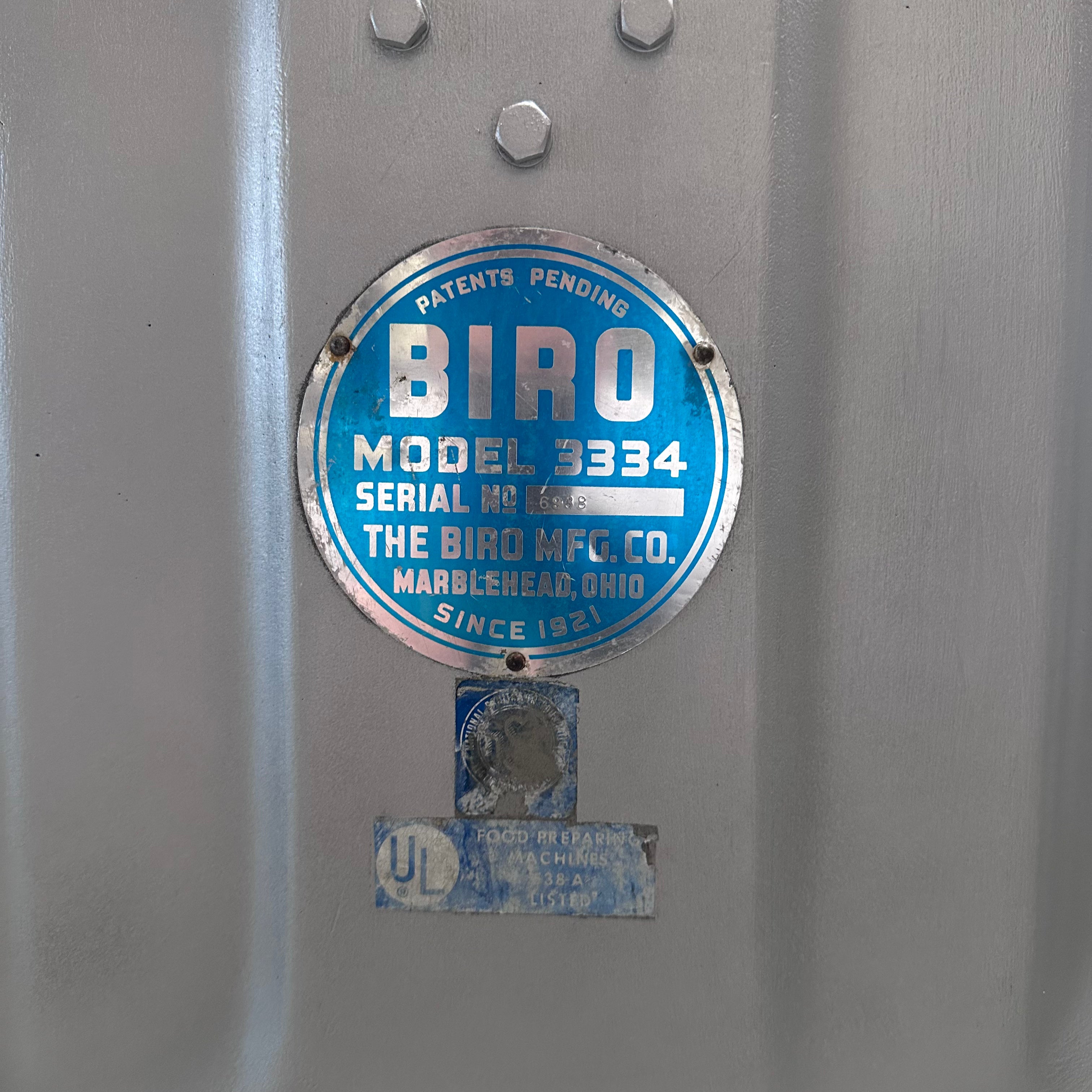 Biro Meat Saw 3334 208V 3Phase 2.5 HP