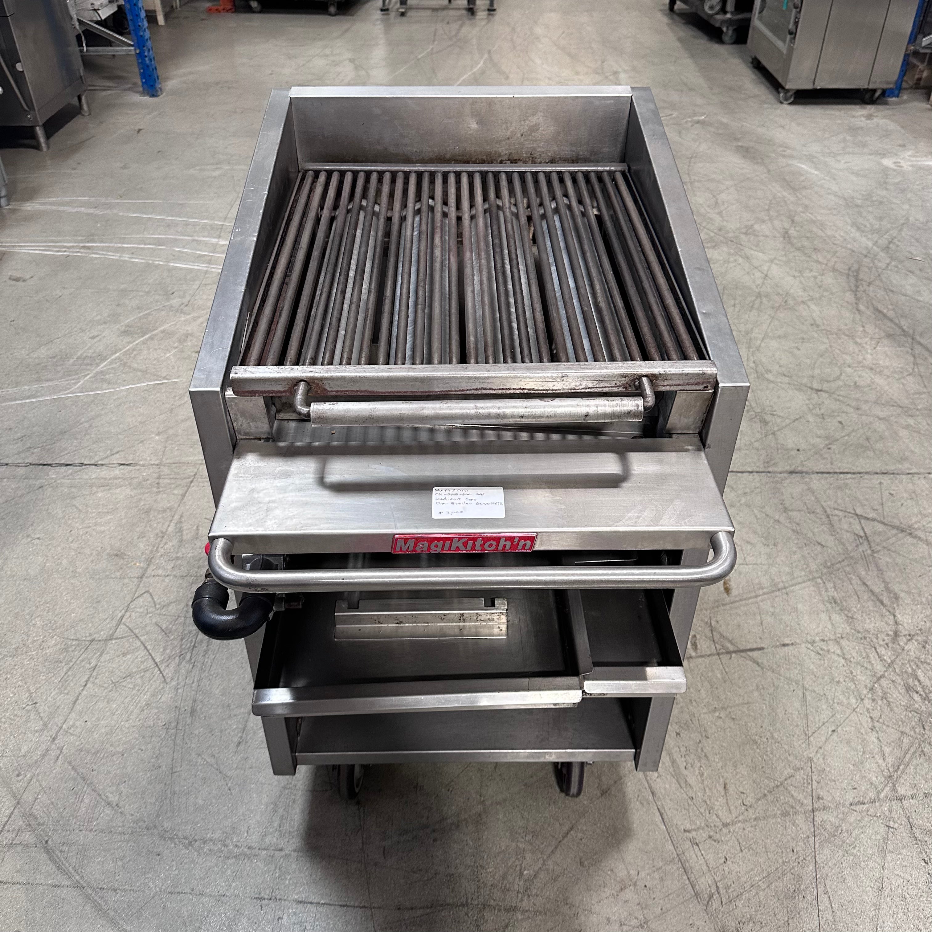 Magikitch'n CM-RMB-624 24" Gas Charbroiler w/ Floating Steel Grates