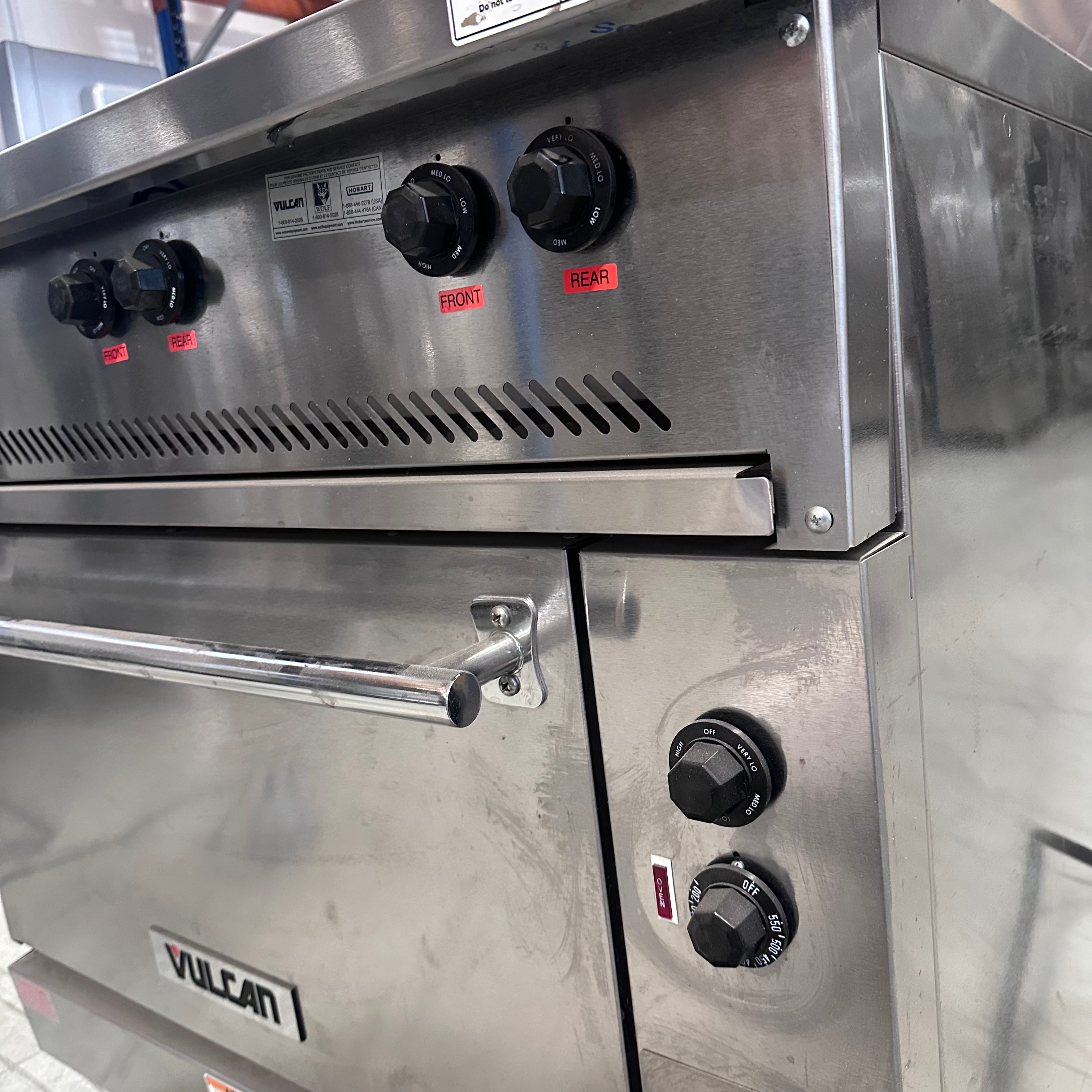 Vulcan EV36S-6FP240 36" EV Series Electric Range w/ (6) French Hot Plates, 240v/1ph/3ph