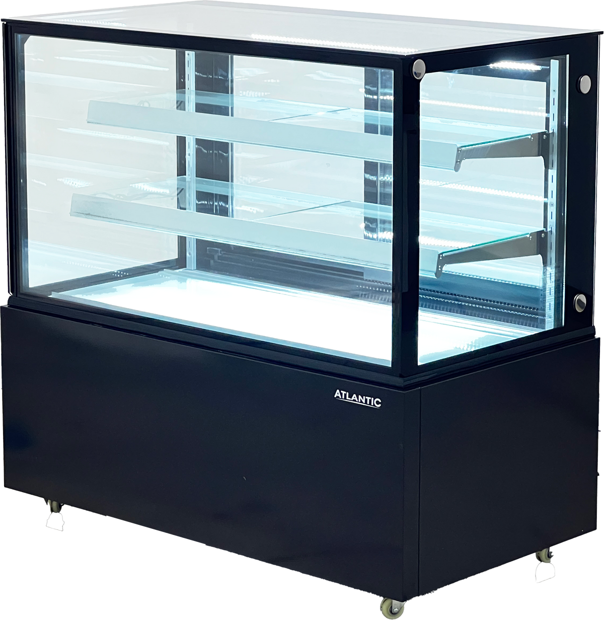 Atlantic ABT-5B Commercial Bakery Display Case, 5FT, Self-Contained, 3 Shelves