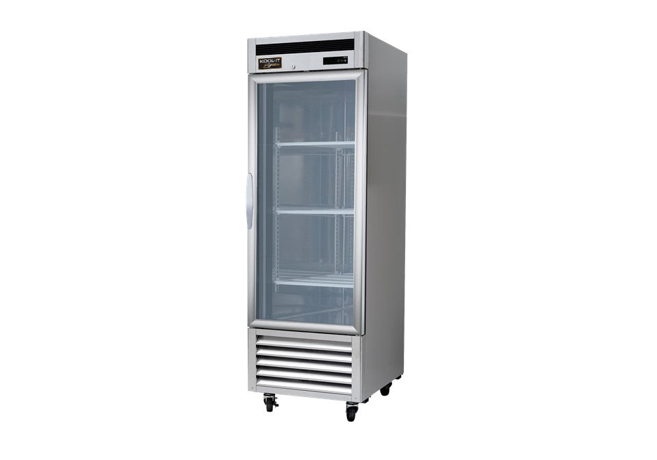 Kool-It - Signature KBSR-1G Single Glass Door Refrigerator Bottom Mount