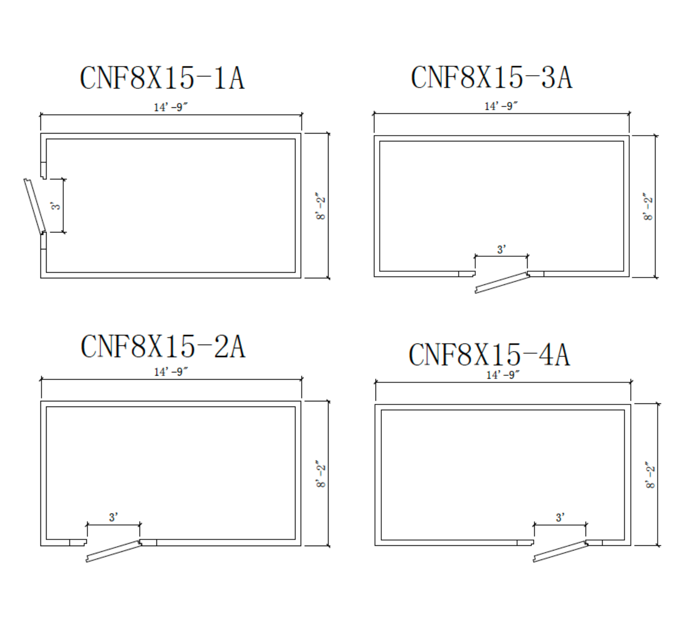 Astra 8 x 15 Walk-In Cooler No Floor CNF8X15