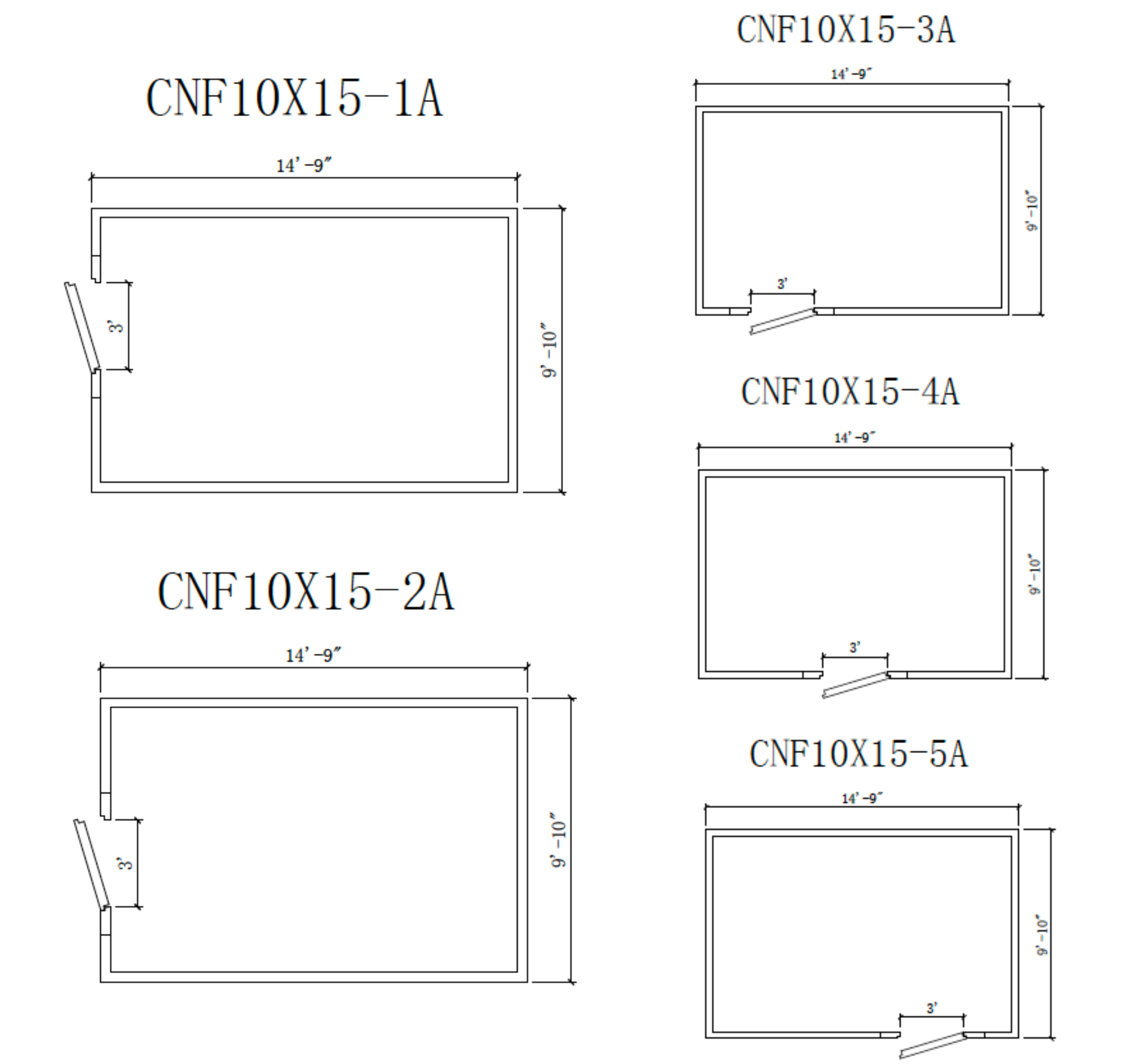 Astra 10 x 15 Walk-In Cooler No Floor With Top Mount Refrigeration CNF10X15-TM