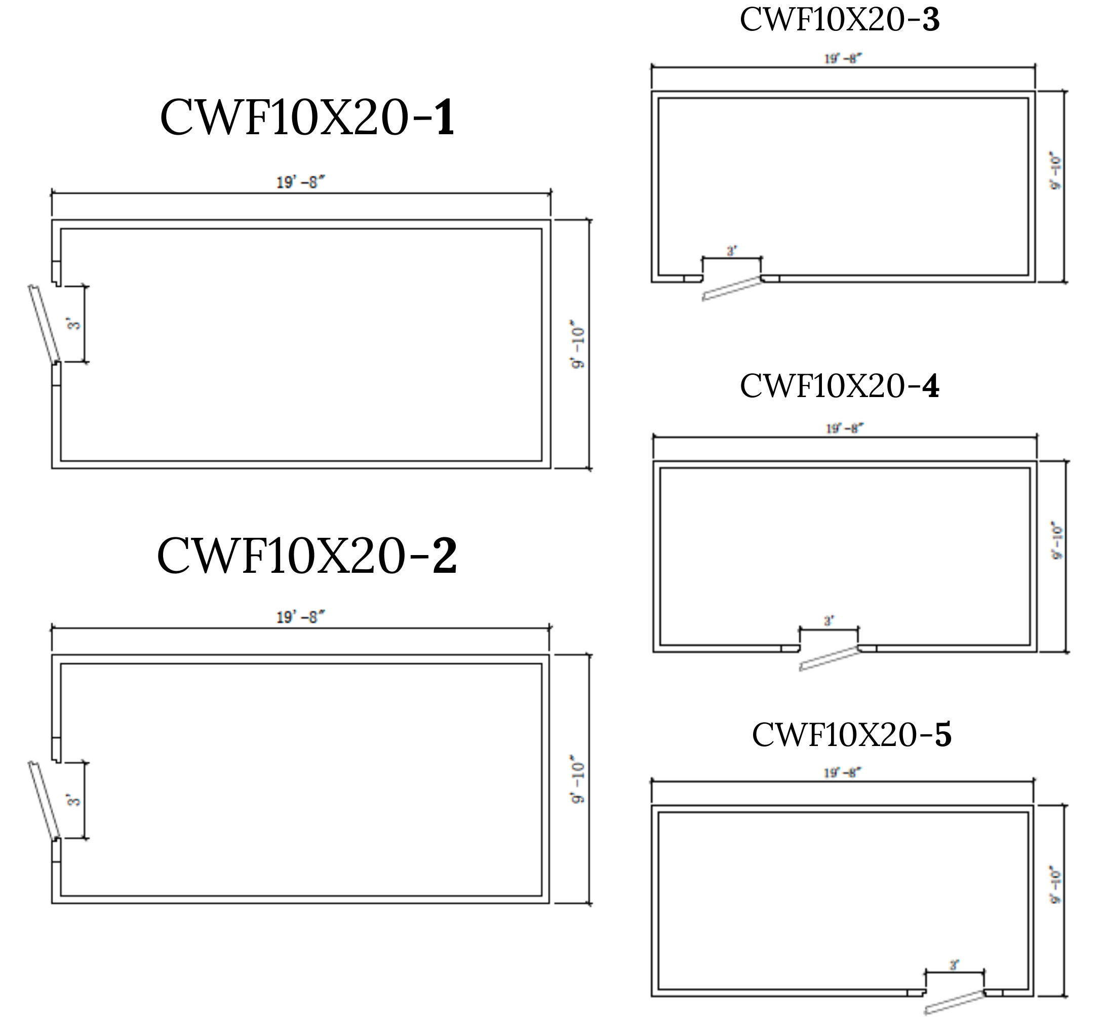 Astra 10 x 20 Walk-In Cooler with Floor and Remote Refrigeration CWF10X20-RM