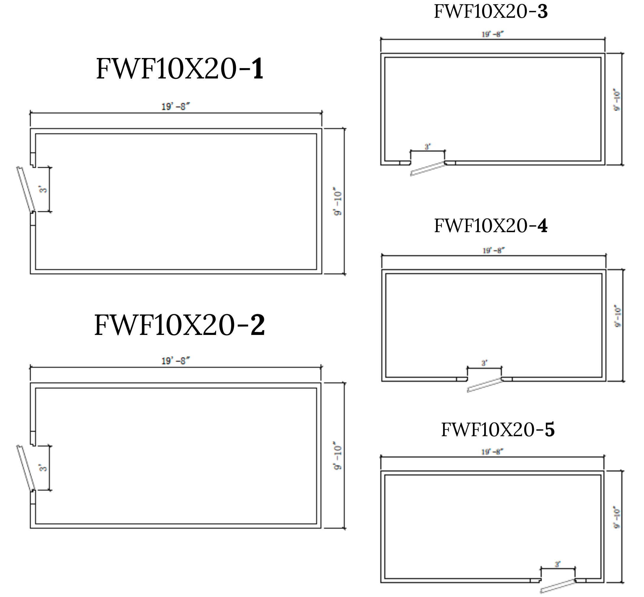 Astra 10 x 26 Walk-In Freezer with Floor and Remote Refrigeration FWF10X26-RM