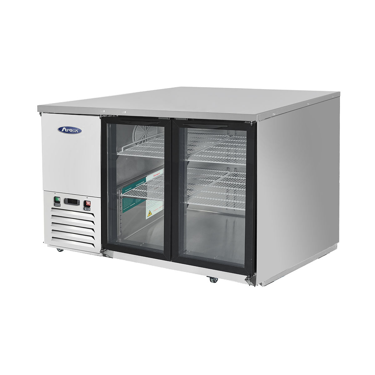 Atosa MBB59GGR — 59″ Back Bar Cooler with Glass Doors