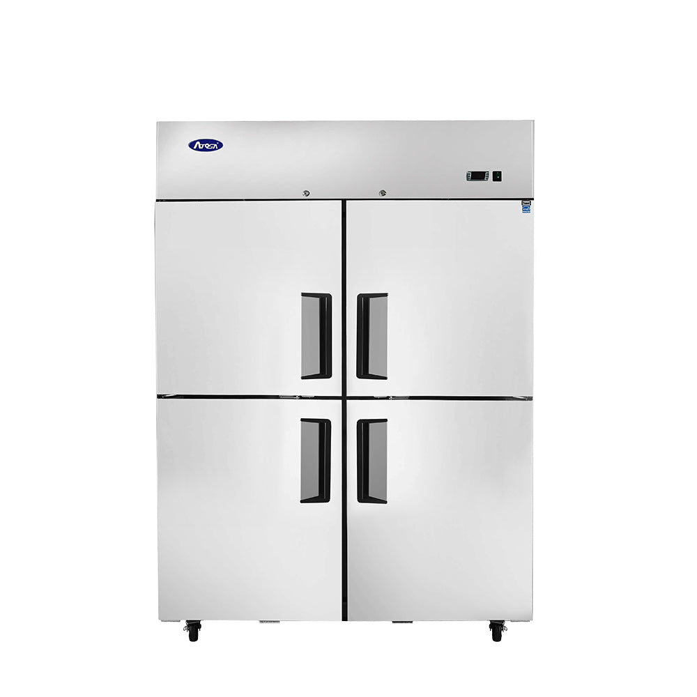 Atosa MBF8011GR — Top Mount Four (4) Divided Door Reach-in Refrigerator