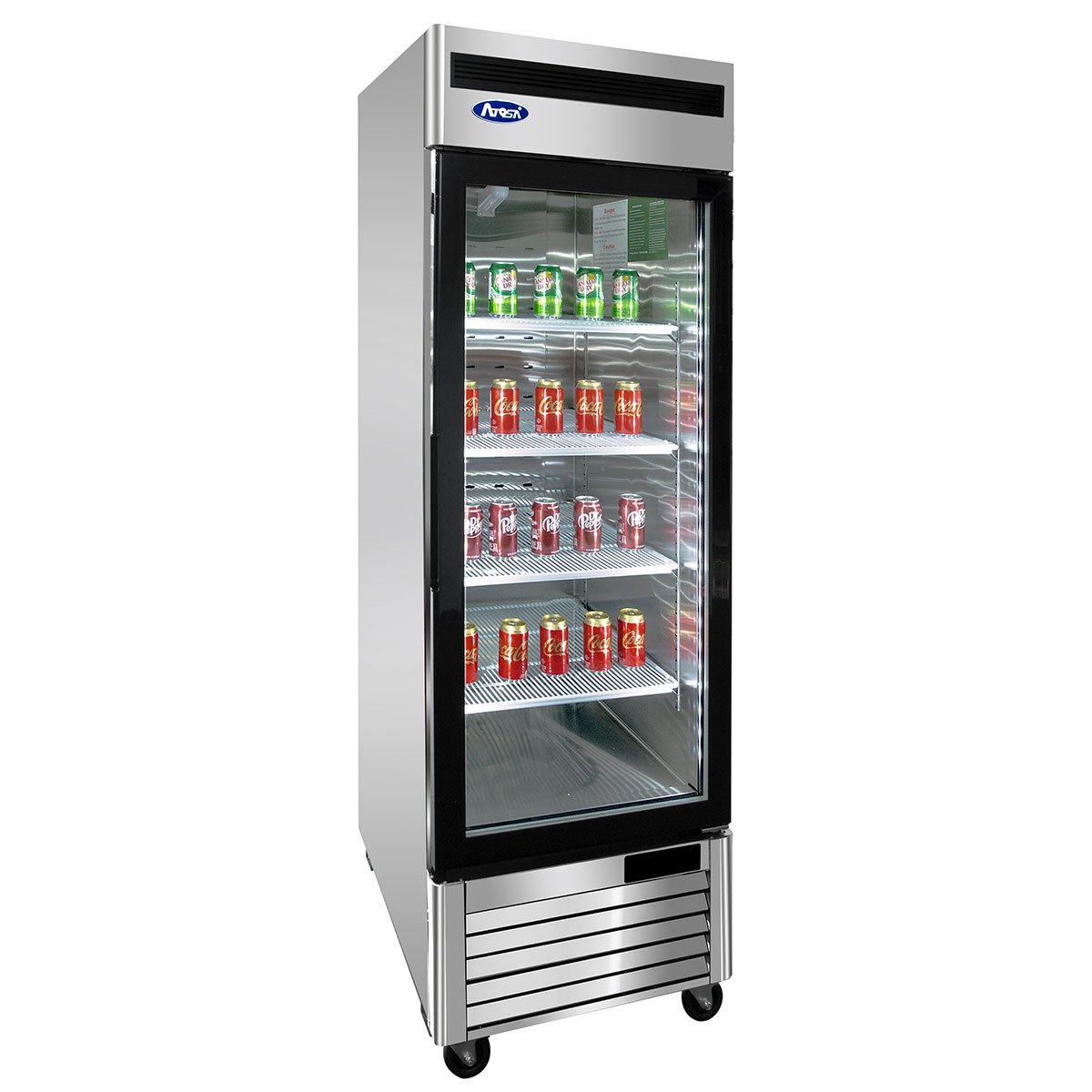 Atosa MCF8705GR Bottom Mount One Glass Door Refrigerator