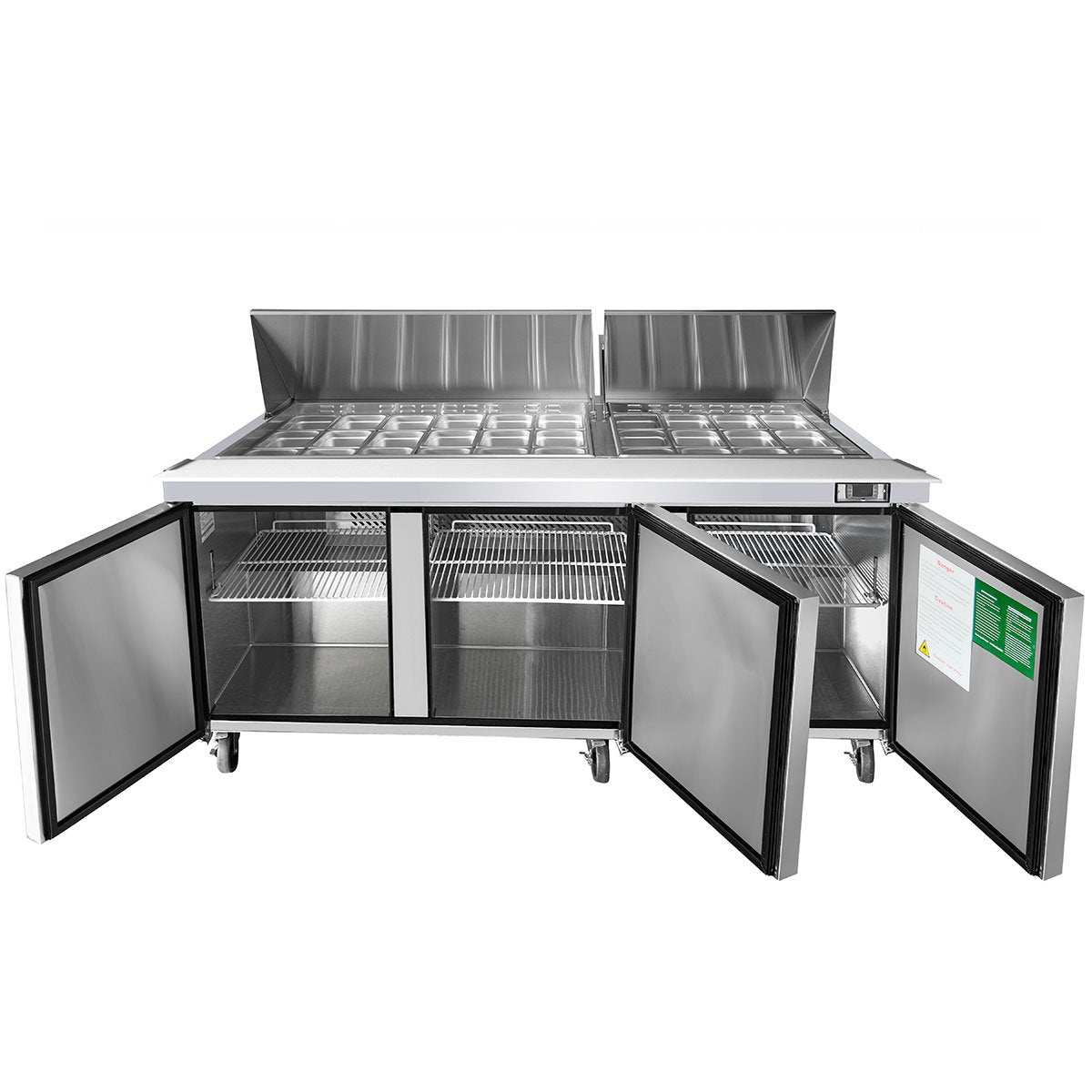 Atosa MSF8308GR 72" Mega top Sandwich Prep. Table with 30 Pan