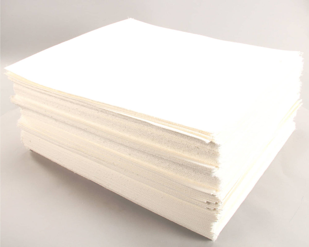 Stack of Pitco fryer filter paper (representative photo for PP10613)