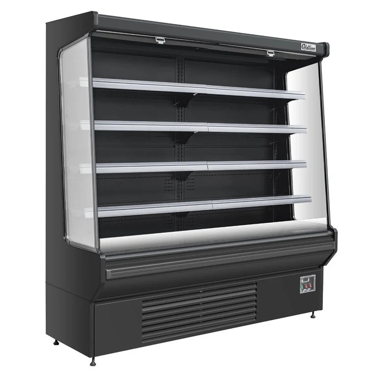 Coldline SOCD-61-B 60" Black Deep Refrigerated Air Curtain Merchandiser
